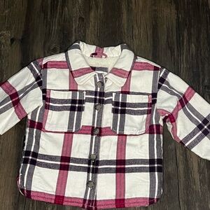 Baby GAP Plaid Sherpa Overshirt or Jacket